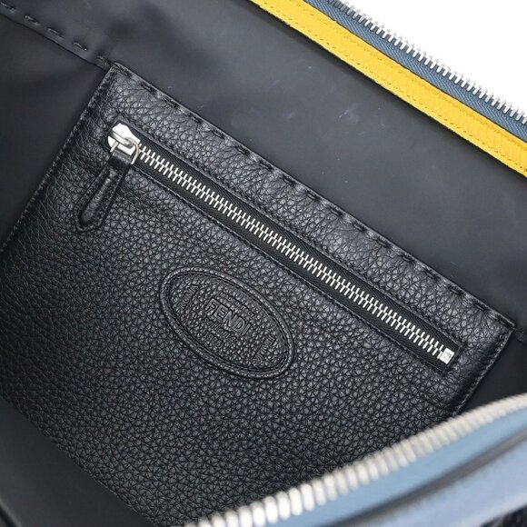 Fendi Navy Blue By The Way 2way Business Bag - Picture 9 of 11